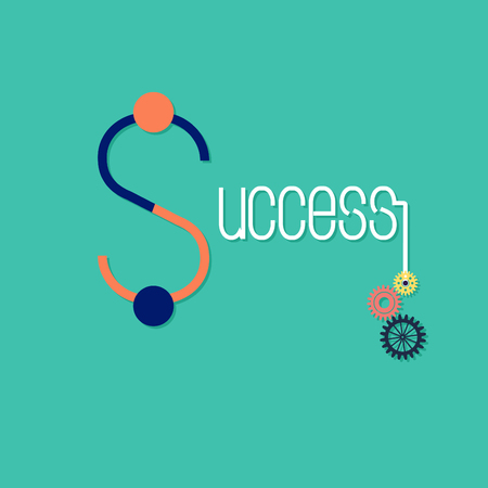 Creative business concept background. Business handshake and success.のイラスト素材