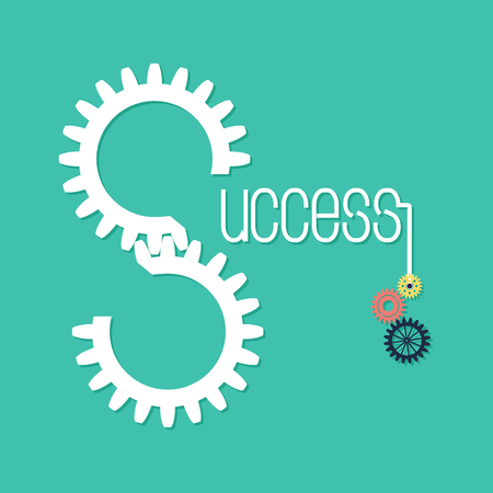 Creative business concept background. Solution and success.のイラスト素材