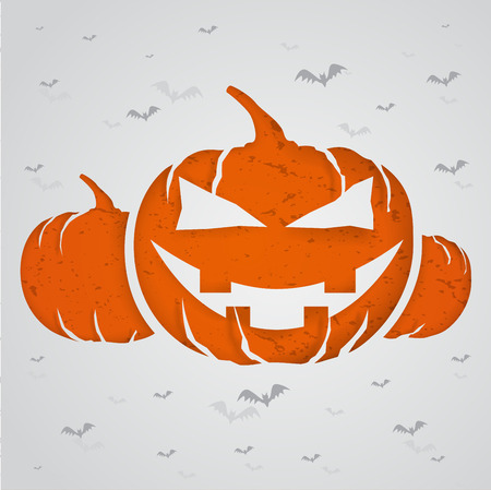 Halloween concept with paper cut into shapeのイラスト素材