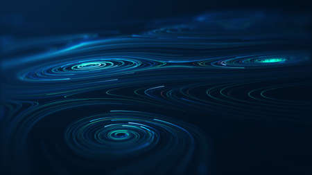 Abstract technology big data concept. Motion graphic for abstract data center, data flow. Transferring of big data and storage of block chain, server,  hi-speed internet. 3D Rendering.の写真素材