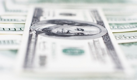 closeup face of Franklin on one hundred dollars