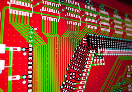 Development of an electronic board on PC screen
