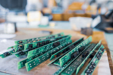 Panel with numbered round buttons and inputs