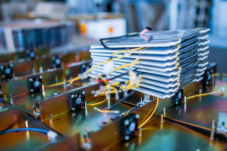 Stack of matrix for contemporary TFT liquid crystal displays and metal details in assembling...