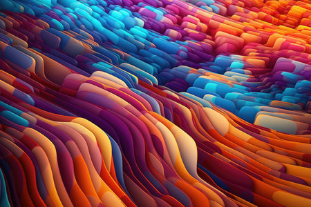 The digital textures create a sense of depth and dimension, while the abstract patterns evoke a feeling of technological sophistication. The fusion of geometric shapes, metallic surfaces, and illuminated lines adds a touch of modernity and elegance to the composition. Generative AIの素材