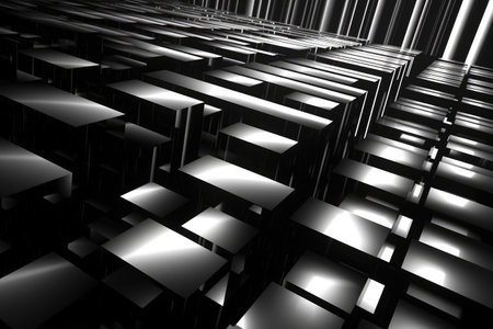 The intricate patterns, shapes, and textures create a visually stunning composition, evoking a sense of intrigue and fascination. Generative AIの素材