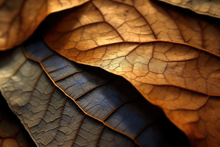 The close-up perspective reveals the mesmerizing textures of leaves, flowers, stones, and other natural elements. The soft lighting and gentle shadows enhance the depth and dimension of the textures, evoking a sense of tranquility and connection to the natural world. Generative AIの素材