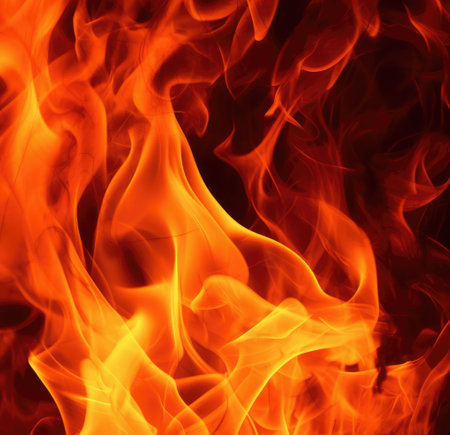 This photograph captures the beauty and power of flames. The vibrant colors and intricate shapes of the flames create a mesmerizing display of light and heat. Generative AIの素材