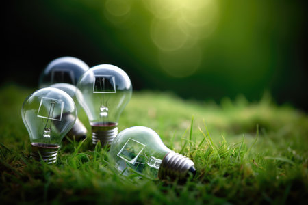 This photograph represents the development of alternative energy sources and energy efficiency. It captures the idea of a sustainable and eco-friendly future, where renewable energy sources are widely used and prioritized for their positive impact on the environment. Generative AIの素材