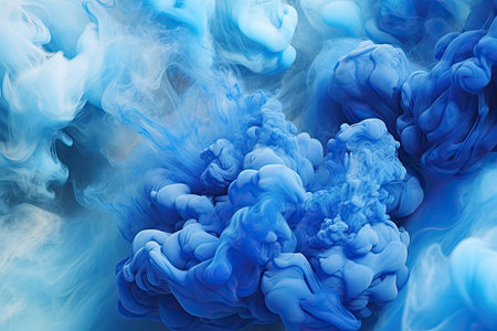 A captivating abstract image showcasing swirling waves of colorful smoke against a dark backdrop, creating a mesmerizing and mystical atmosphere. Generative AIの素材