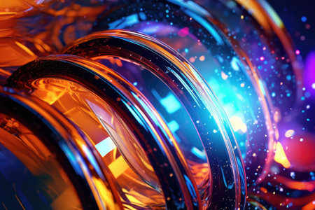 The intricate patterns, shapes, and textures create a visually stunning composition, evoking a sense of intrigue and fascination. Generative AIの素材