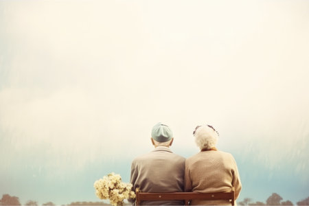 Senior, couple and old man and woman hug with love, care and support outside their home or house. Lovers, pensioners and elderly people enjoying retirement together with happiness in marriageの素材