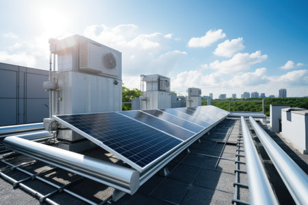 Solar power panels and Revolutionizing HVAC Systems with Full Automation. Discover the Efficiency and Comfort of Fully Automated Modern HVAC Systems