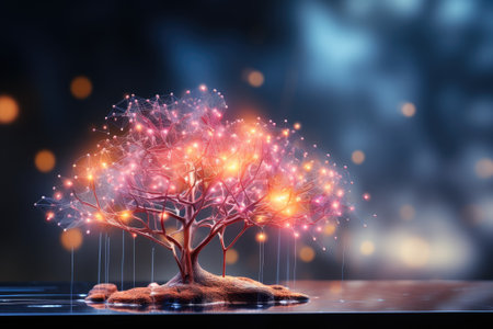 Ai tech, businessman show virtual graphic Global Internet connect Chatgpt Chat with AI, Artificial Intelligence. using command prompt for generates something, Futuristic technology transformation.の素材