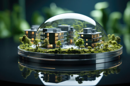 A realistic photograph showcasing the beauty of nature and the importance of preserving the environment for sustainable development. Generative AIの素材