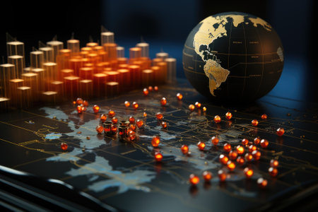 Financial Analysts and Day Traders Working on a Computers with Multi-Monitor Workstations with Real-Time Stocksの素材