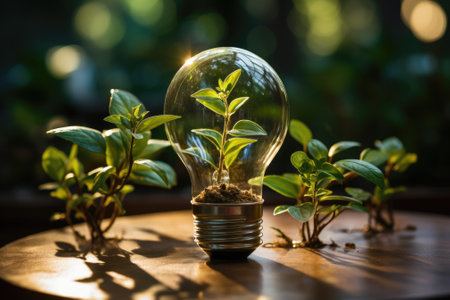 A realistic photograph showcasing the beauty of nature and the importance of preserving the environment for sustainable development. Generative AIの素材
