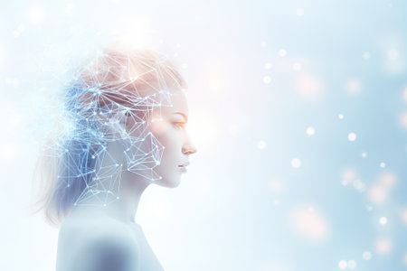 Ai tech, businessman show virtual graphic Global Internet connect Chatgpt Chat with AI, Artificial Intelligence. using command prompt for generates something, Futuristic technology transformation.の素材