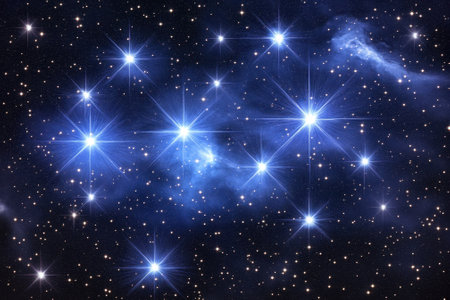 A breathtaking view of numerous bright stars scattered in the dark expanse of space.の写真素材