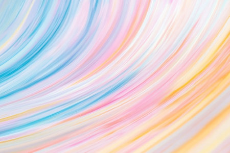 Swirling pastel colors create a mesmerizing abstract pattern with a soft, flowing texture.の写真素材