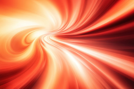 Bright swirls of red and orange create an energetic abstract design that captivates the viewer's attention.の写真素材