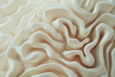 Soft undulating patterns create a sense of movement and texture, inviting tactile exploration and curiosity.の写真素材