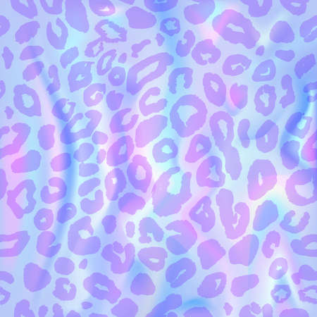 Holographic foil with leopard spots. Abstract wallpaper background. Hologram texture. Premium quality. Modern vector design. Vector illustration.の写真素材