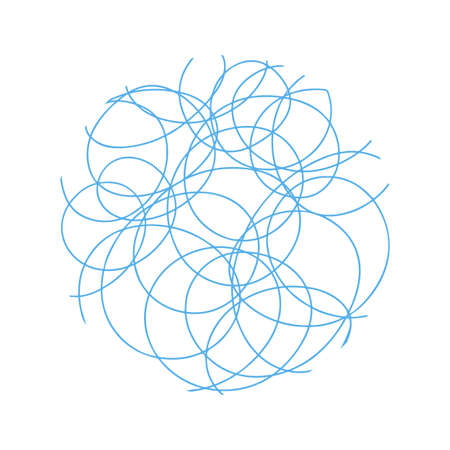 Vector Abstract Round Colorful Background. Doodle Circle in Hand Drawn Style. Template for Social Media Design, Posters.のイラスト素材