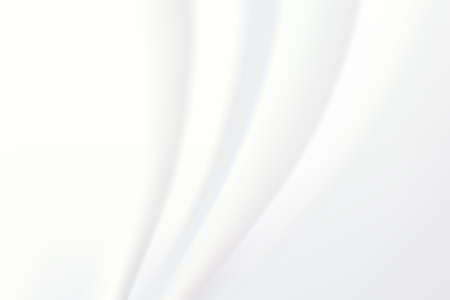 White Background with Soft Waves. Realistic Luxury Texture. Clean Silky Cloth. Vector Illustration for Your Design.のイラスト素材