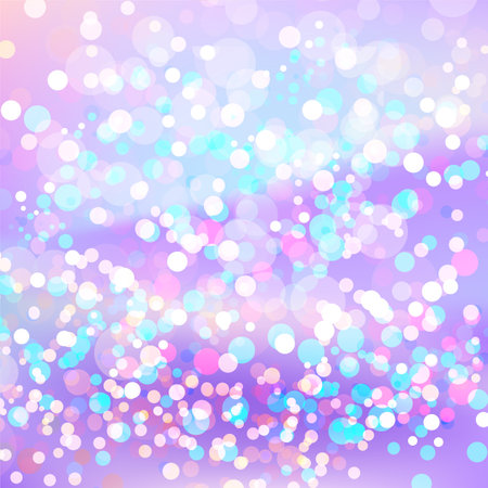 Winter Holiday Christmas Background with Marvellous Sparkles and Glitter. Luxurious Princess Wallpaper with Awesome Bokeh Texture. Vector Pink Purple Festive Wallpaper.のイラスト素材