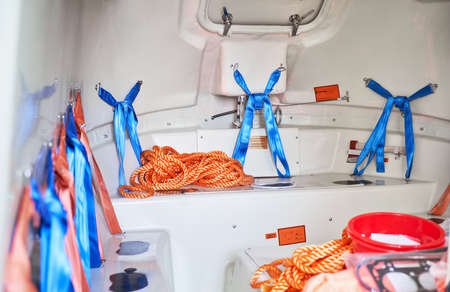 lifeboat Safety Belt for Seat Polypropylene Stainless Steel Buckleの写真素材