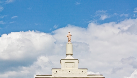 Statue of a woman at the gate of the castle Sapieha s, Belarusの写真素材