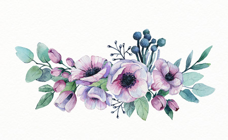Watercolor, decorative combinations- stock imageの写真素材