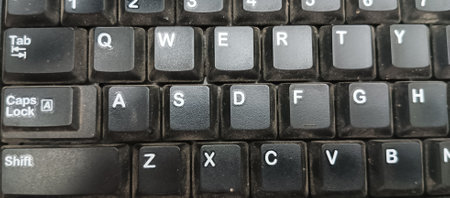 Keyboard of a computer with the word internet. Close-up.の写真素材