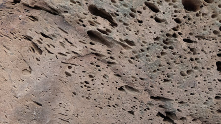 Close-up of the surface of the rock. Texture of stone.の写真素材