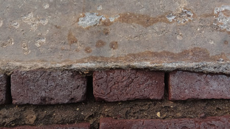 Old brick wall texture. Abstract background for design with copy space for text or image.の写真素材