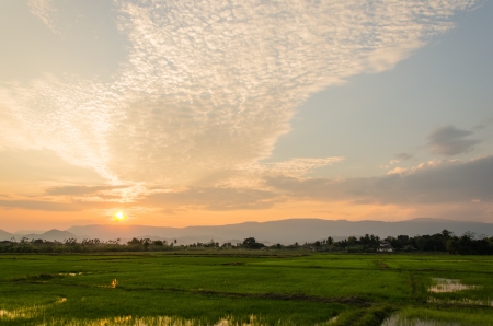 Sunset and sky Beautifulの写真素材