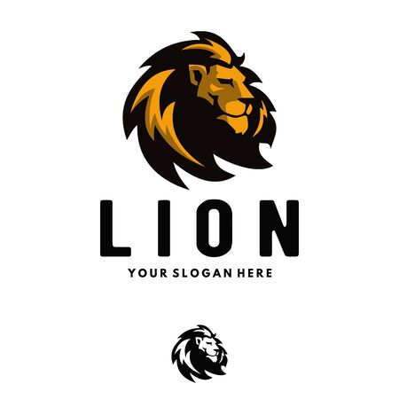 Lion Mascot Logoのイラスト素材