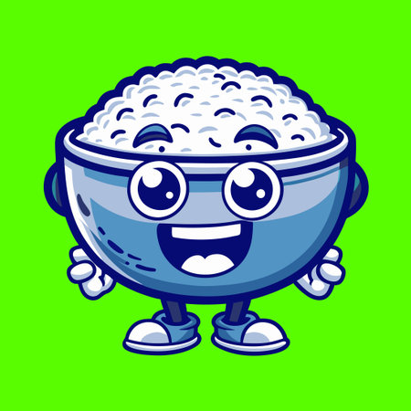 Comprehensive Vector Illustration Set Featuring Rice Emojis in EPS Formatのイラスト素材