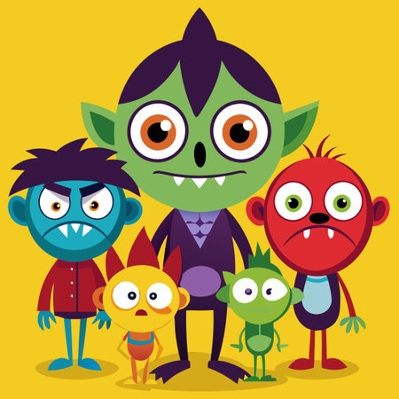 Animated Ensemble Featuring a Character Aged 14のイラスト素材