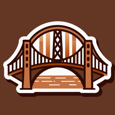 Timeless and Abstract Bridge Vector Logo for Infrastructure Industry