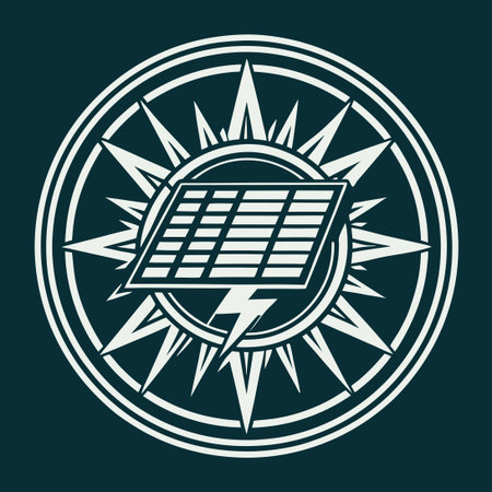 Creative and Modern Solar Energy Logo Template for Vector Editing