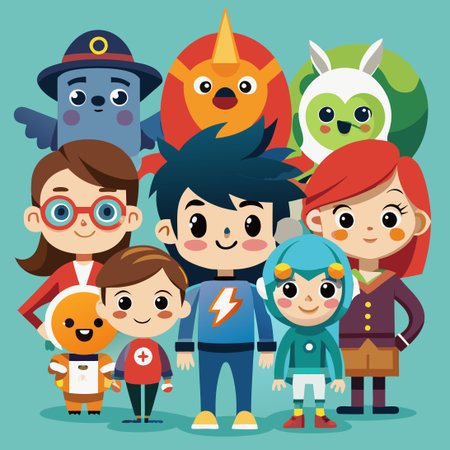Adorable and Quirky Cartoon Characters with Unique Personalities