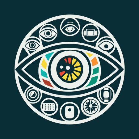 Vibrant Eye Logo Vector Template for Colorful Media Platforms