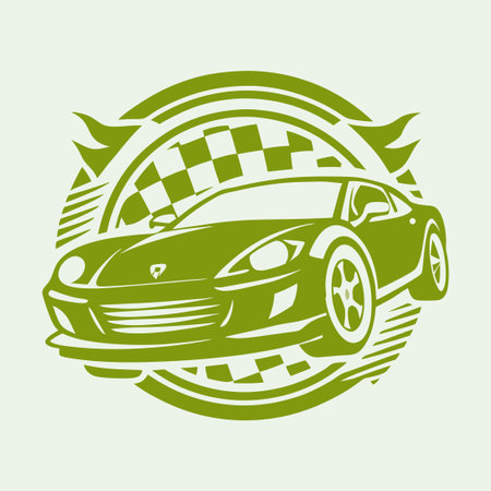Speed and Velocity Automotive Logo Design Template Vector Illustrationのイラスト素材