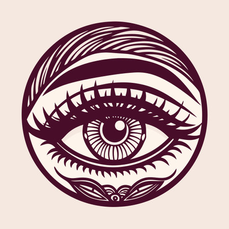 Professional Eyelash Extension Logo Design for Beauty Salonのイラスト素材