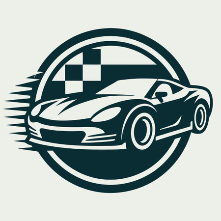 Sleek and Dynamic Logo Template for Automotive Industryのイラスト素材