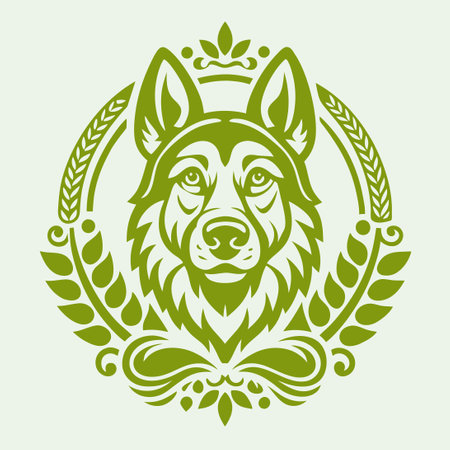 Unleash the Loyalty of the German Shepherd: A Symbol of Courage and Devotionのイラスト素材