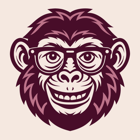 Vector Illustration of an Adorable Monkey Mascot for Brand Representation