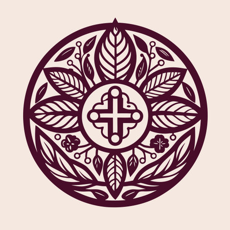 Natural Health Clinic: Vector Logo Template for Holistic Wellnessのイラスト素材